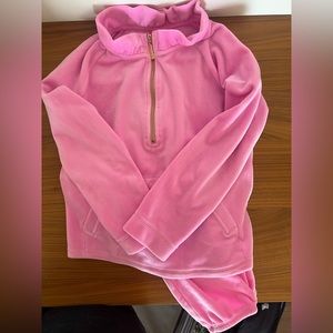 Lily Pulitzer Girls Velour Tracksuit NWOT